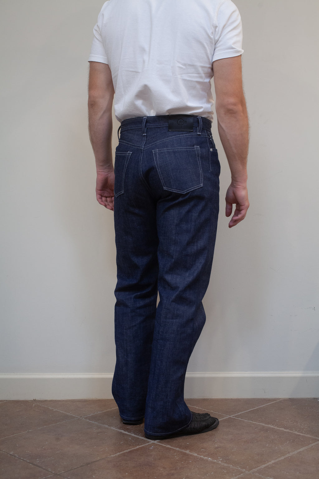 Vintage Straight Cut Jeans - Indigo Selvedge Denim