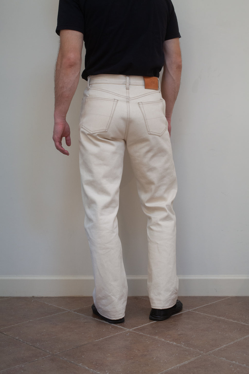 Vintage Straight Cut Jeans - Natural Selvedge Denim