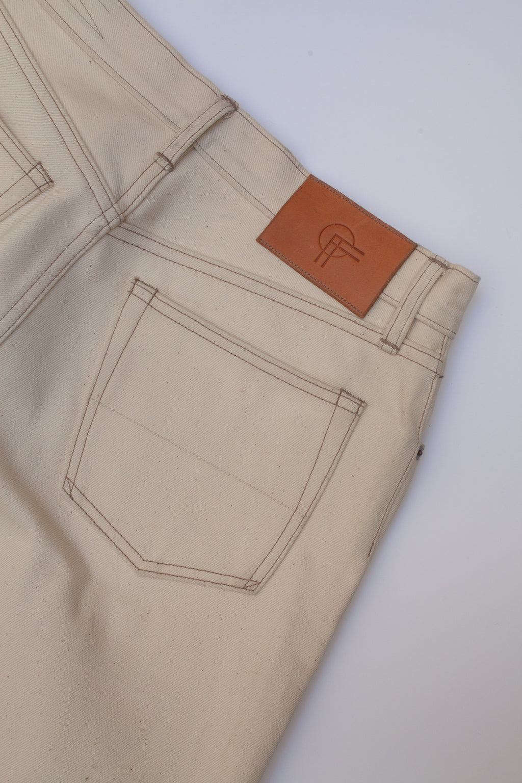 Vintage Straight Cut Jeans - Natural Selvedge Denim