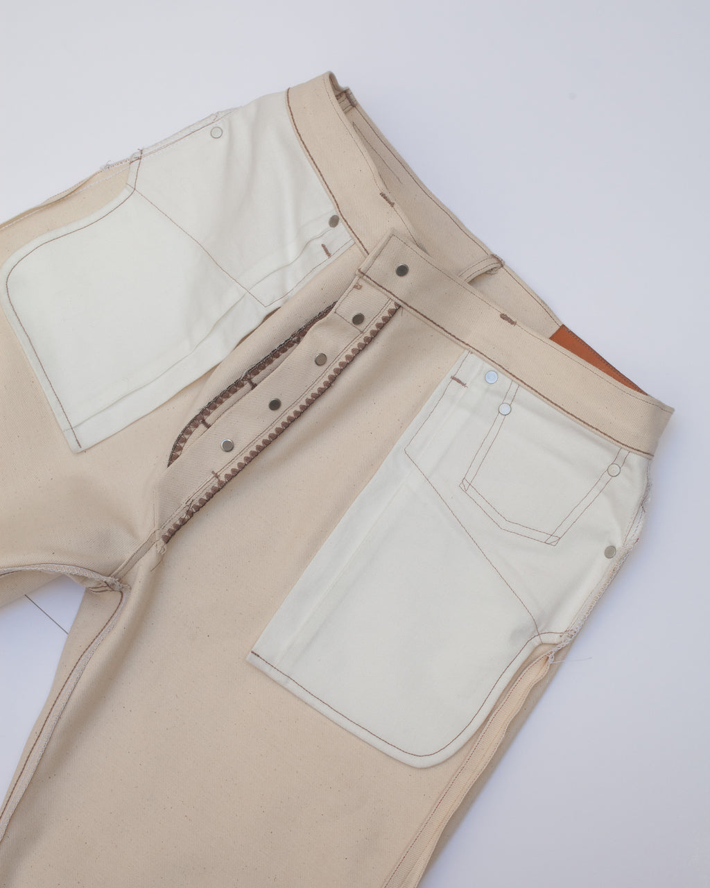 Vintage Straight Cut Jeans - Natural Selvedge Denim