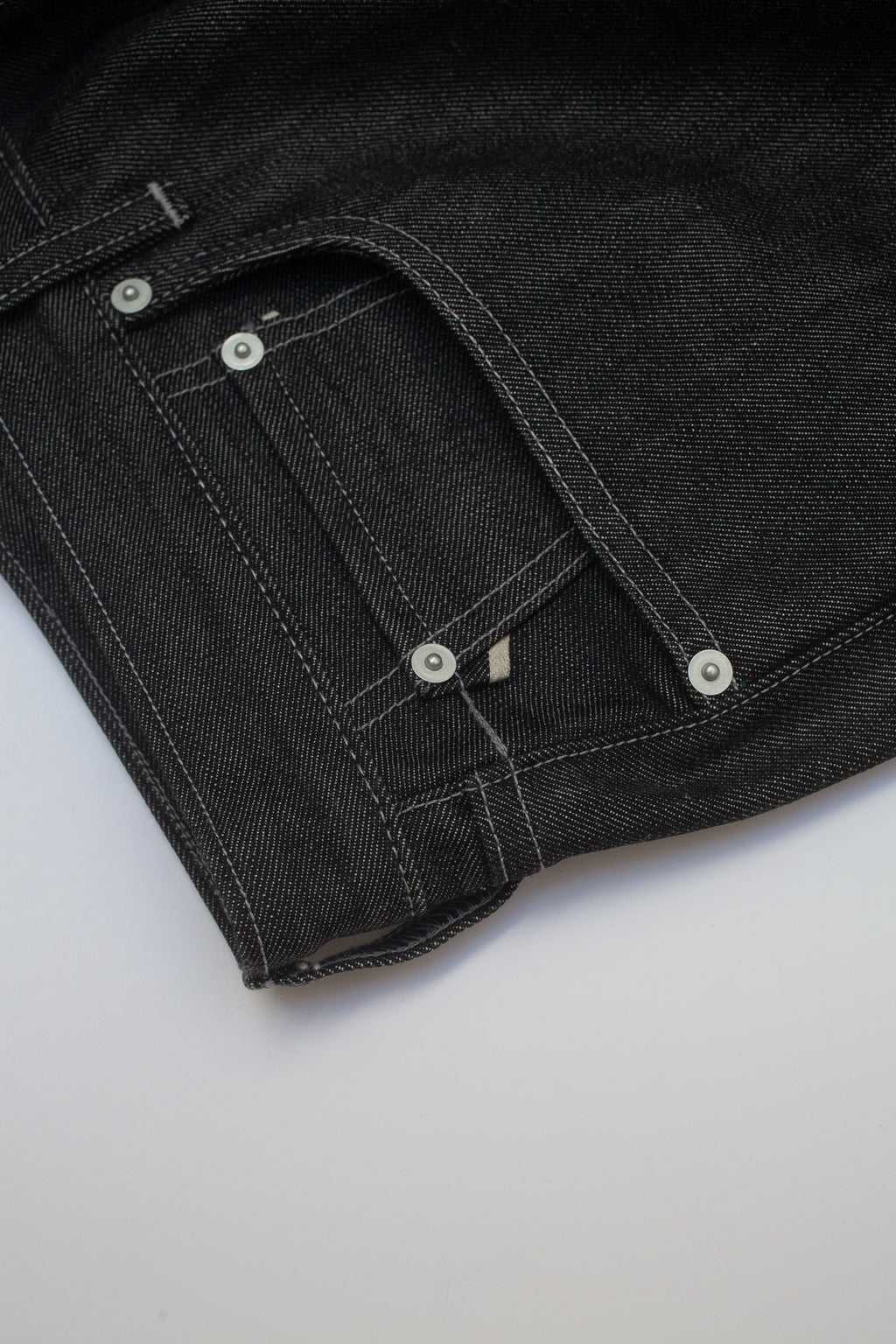 Vintage Straight Cut Jeans - Black White Oak Selvedge Denim