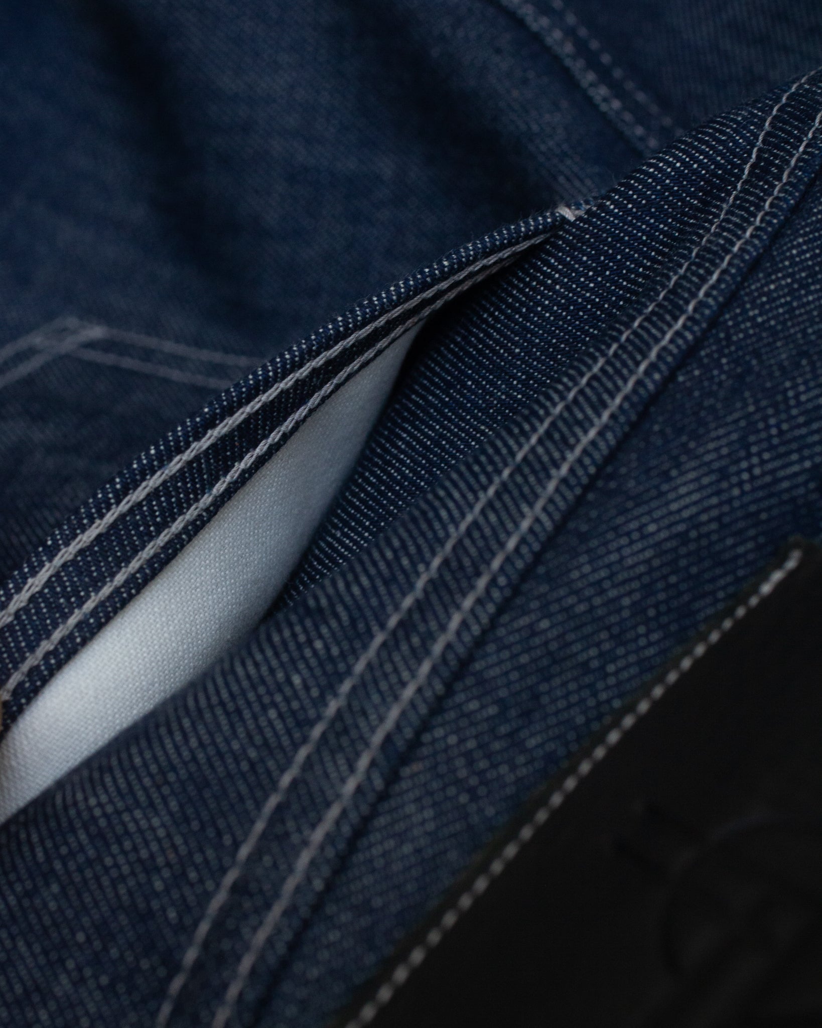 Vintage Straight Cut Jeans - Indigo Selvedge Denim