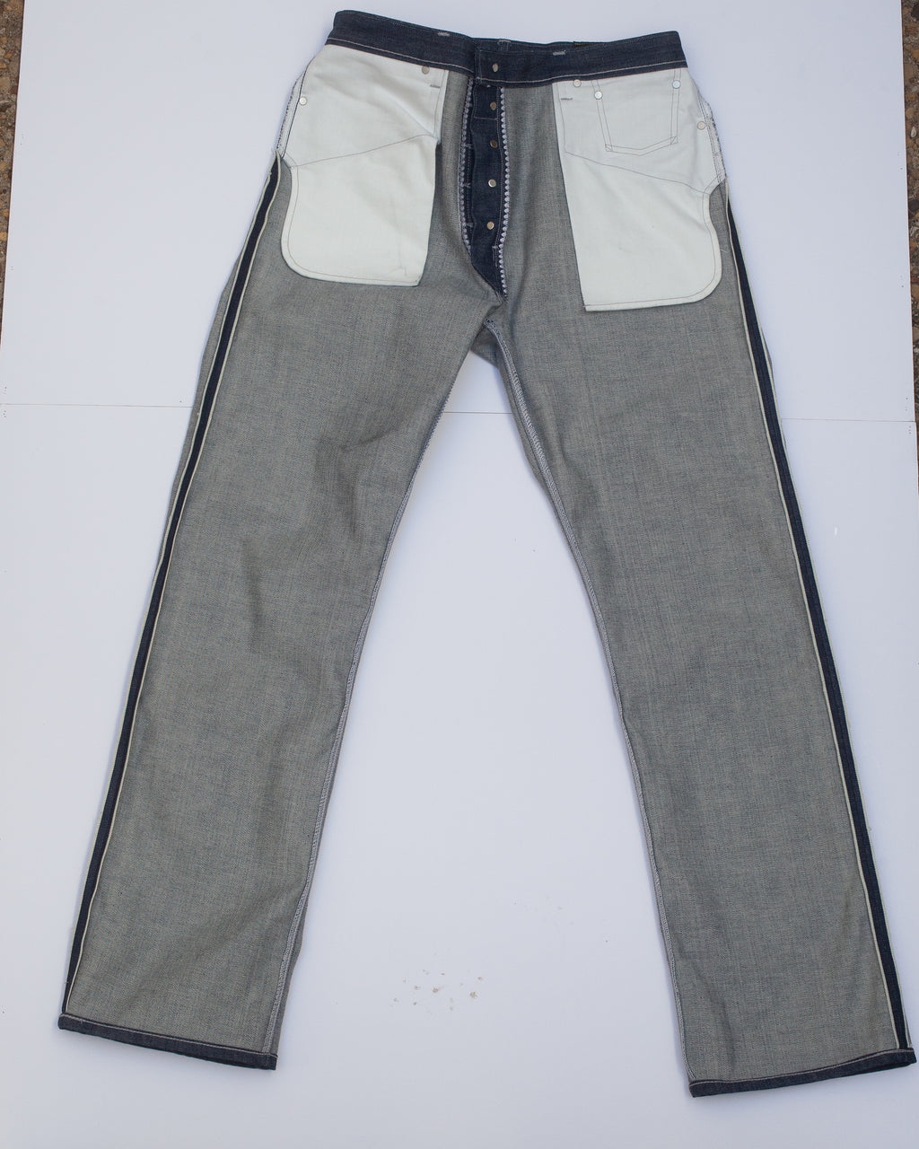 Vintage Straight Cut Jeans - Indigo Selvedge Denim