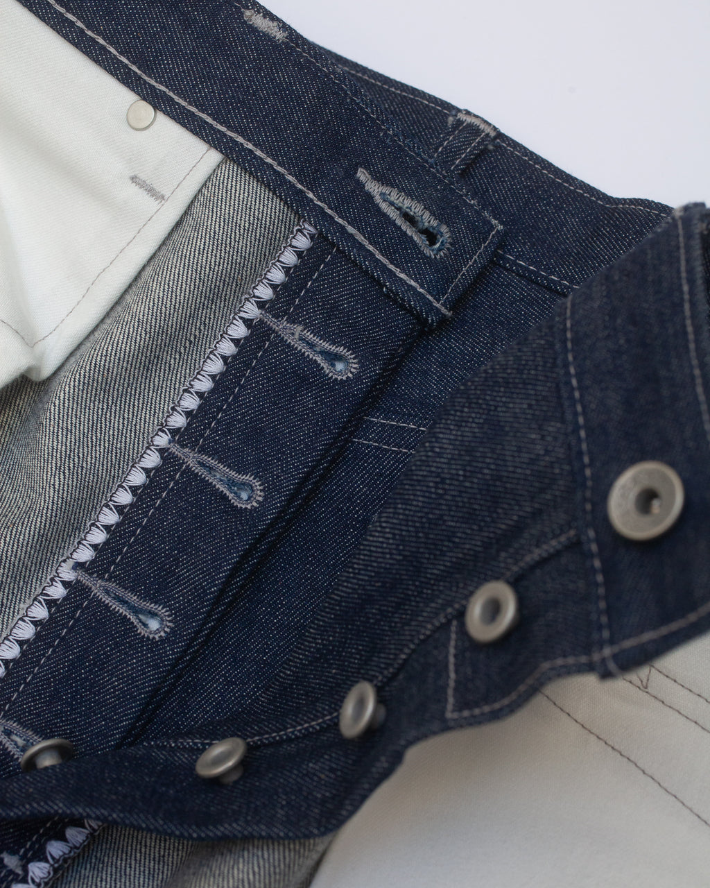 Vintage Straight Cut Jeans - Indigo Selvedge Denim